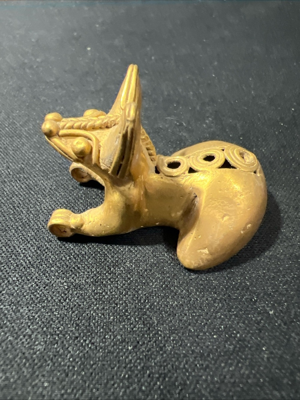 Gold Ceramic Reptile Hideaway Ornament